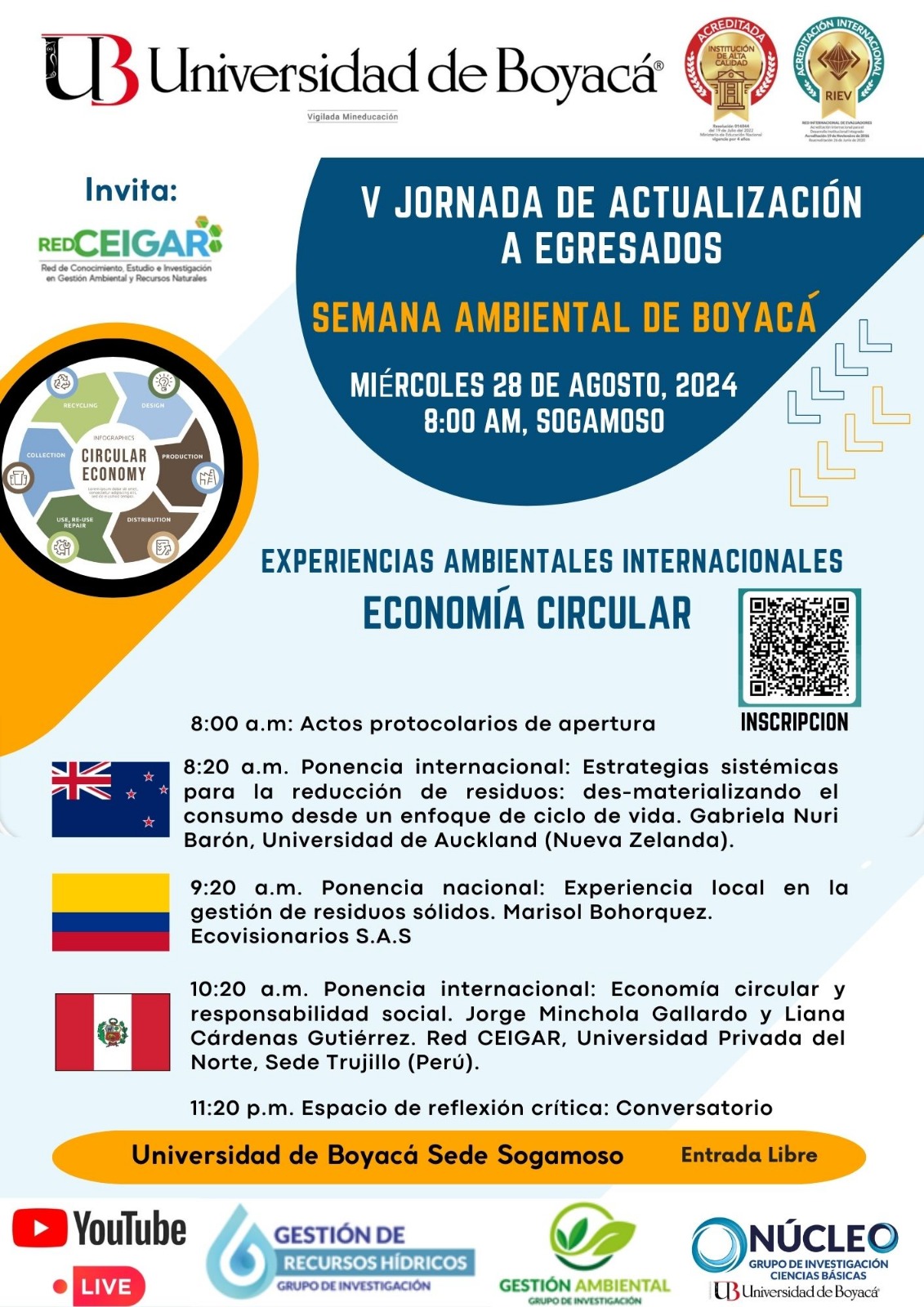V Jornada de Actualización a Egresados - Facultad de Ciencias e Ingeniería.