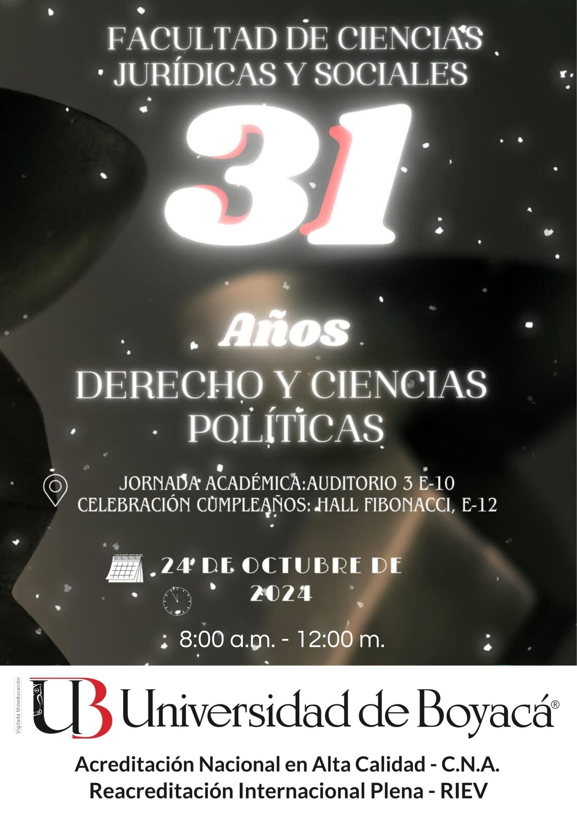 Aniversario 31 Programa de Derecho y Ciencias Políticas