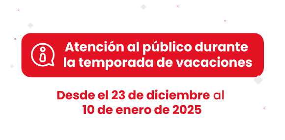 Atención al público durante la temporada de vacaciones