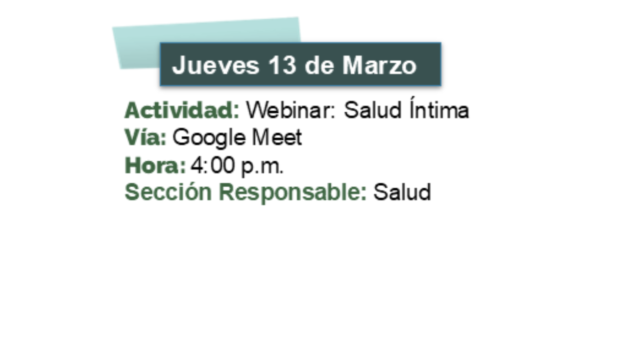 Webinar: Salud Íntima