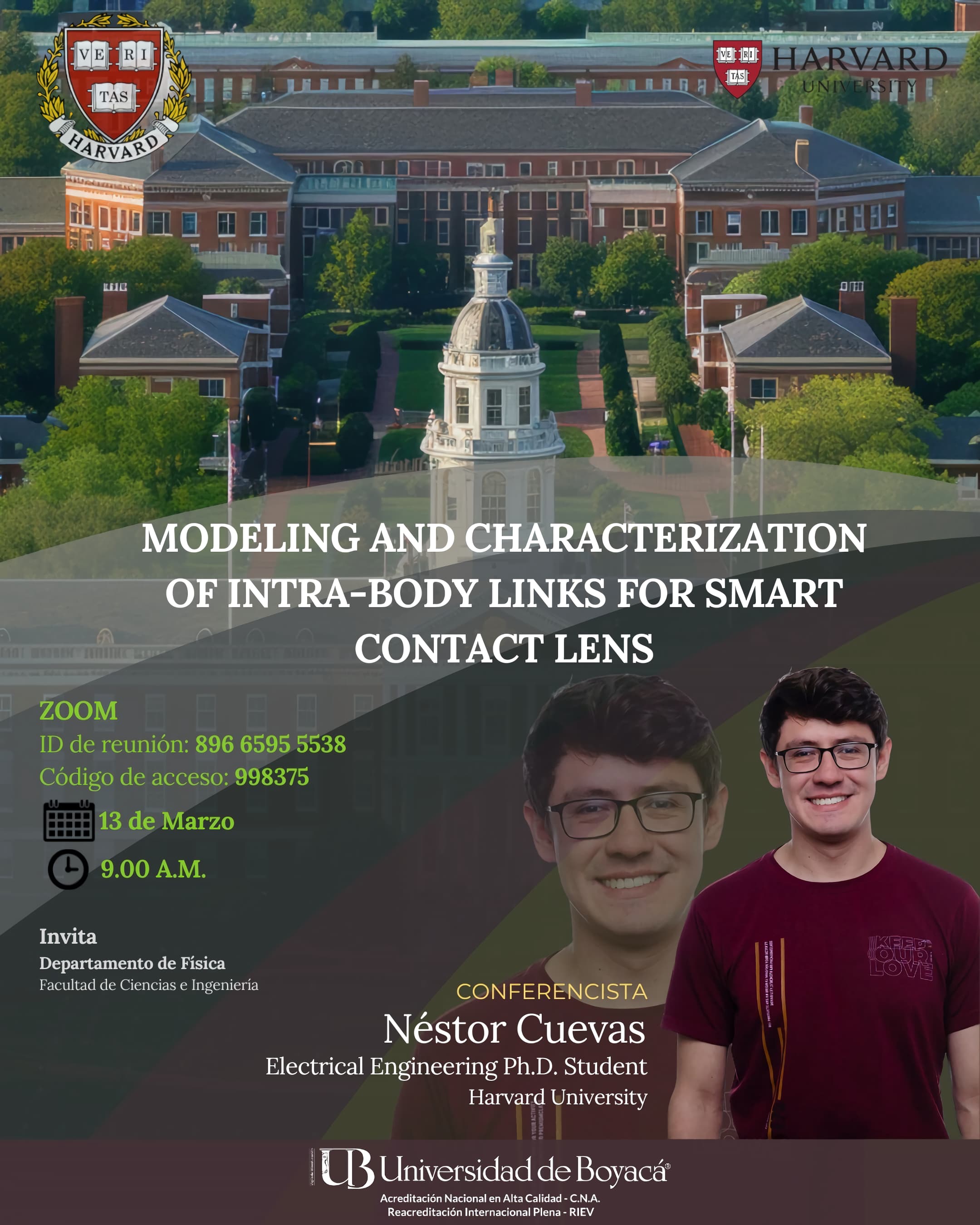 Conferencia "Modeling and Characterization of Intra-Body Links for a Smart Contact Lens"