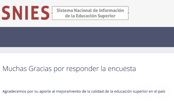 Funcionario: diligencia el formulario de índice de Inclusión para la Educación Superior (SNIES)