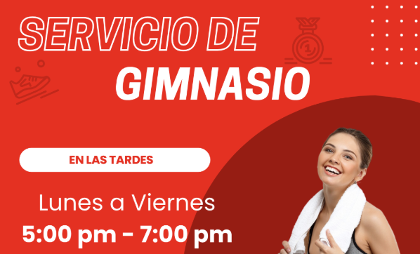 ¡El servicio de gimnasio cambió de horario! 