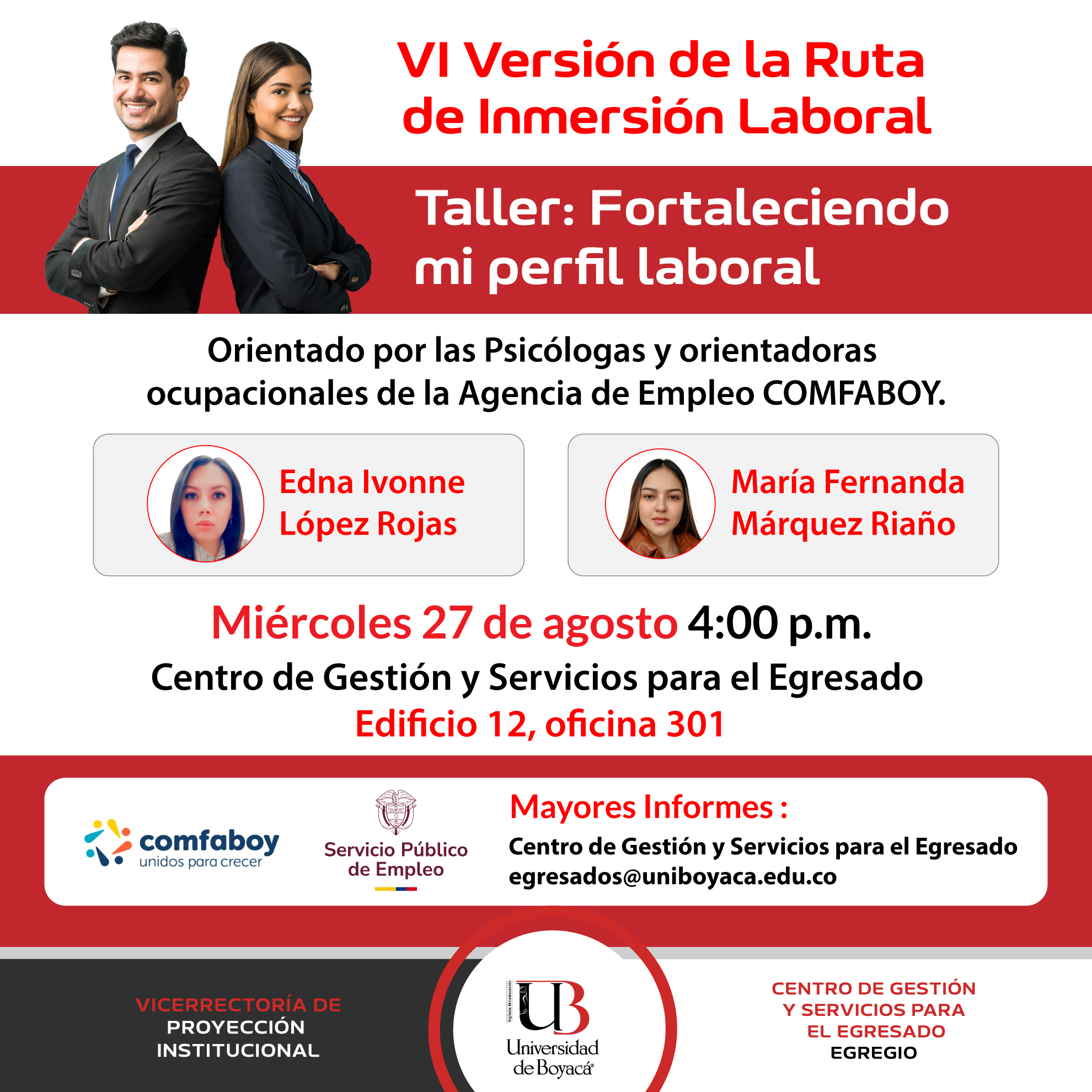 VI Versión de la Ruta de Inmersión Laboral