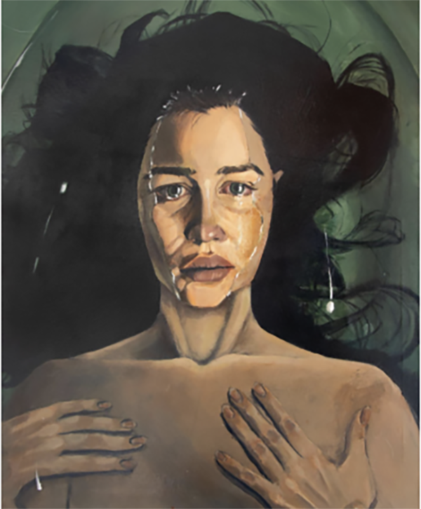 Primer lugar: Esmeralda Ouverney Zárate,  Estudiante de la Institución Educativa San Vicente Hogar de Pereira, Risaralda.Obra: “Miedo a ser perfecto”.