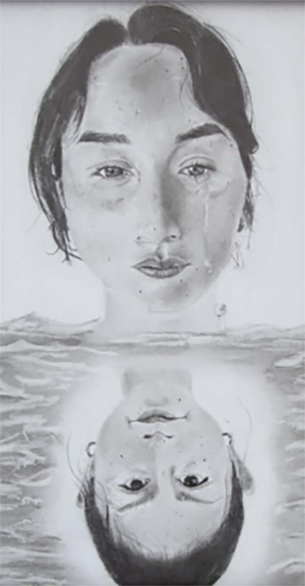 Tercer lugar  Laura Sofía Bilvao Sánchez   Estudiante del Liceo León de Greiff de Tunja, Boyacá  Obra “Mi yo interior. 