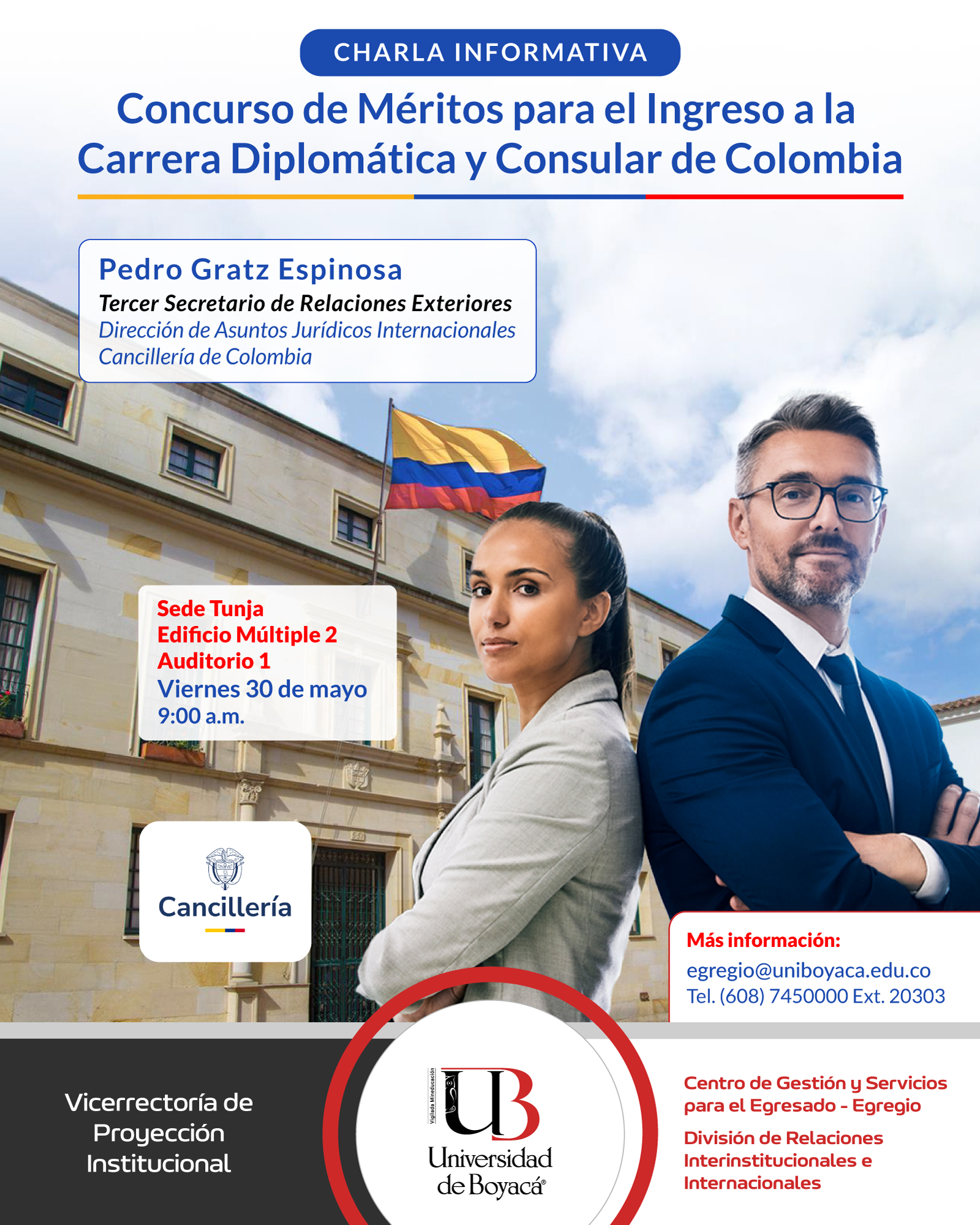 Charla Informativa: Concurso de Méritos para el Ingreso a la Carrera Diplomática y Consular de Colombia