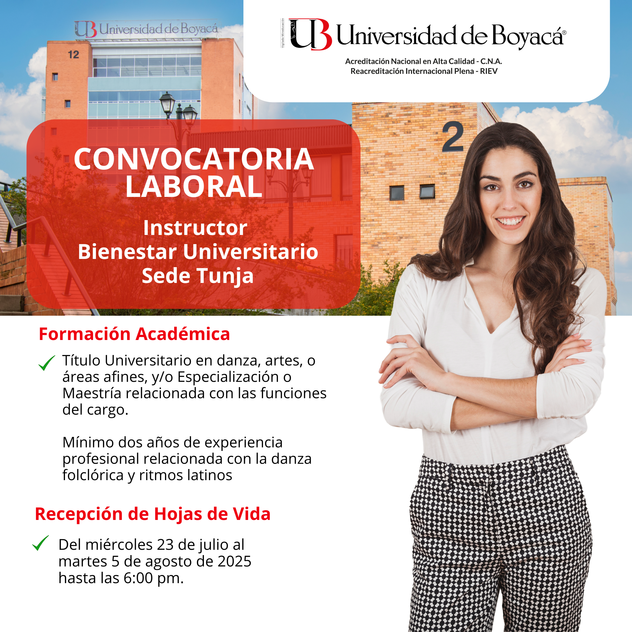 instructor bienestar universitario