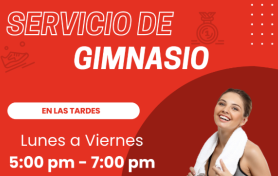 ¡El servicio de gimnasio cambió de horario! 